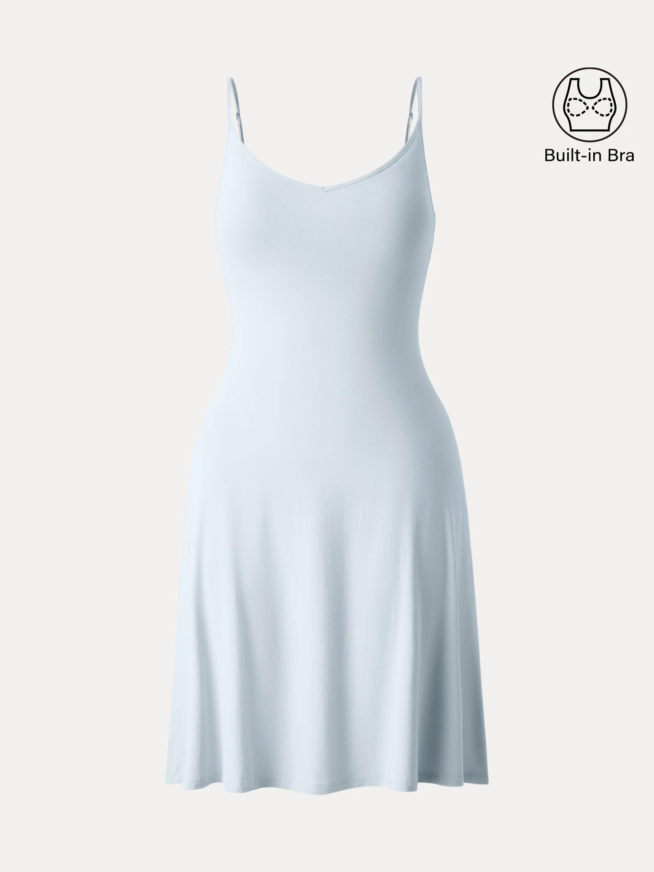 Easy V-neck Spaghetti Mini Brami Sundress Easy V-neck Spaghetti Mini Brami Sundress