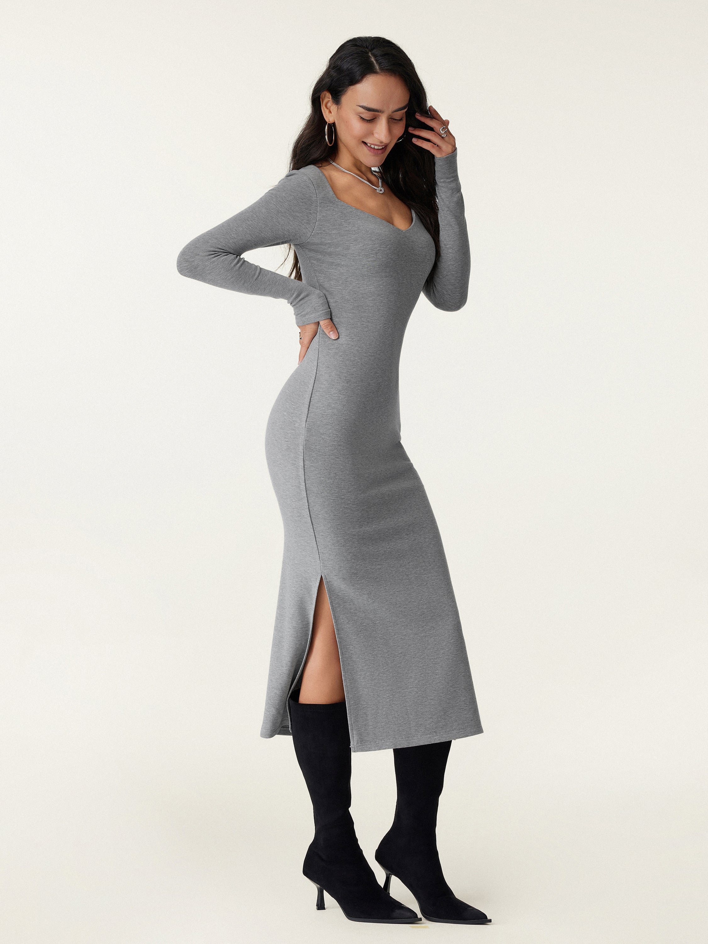 Sweetheart Neckline Midi Brami Dress Sweetheart Neckline Midi Brami Dress