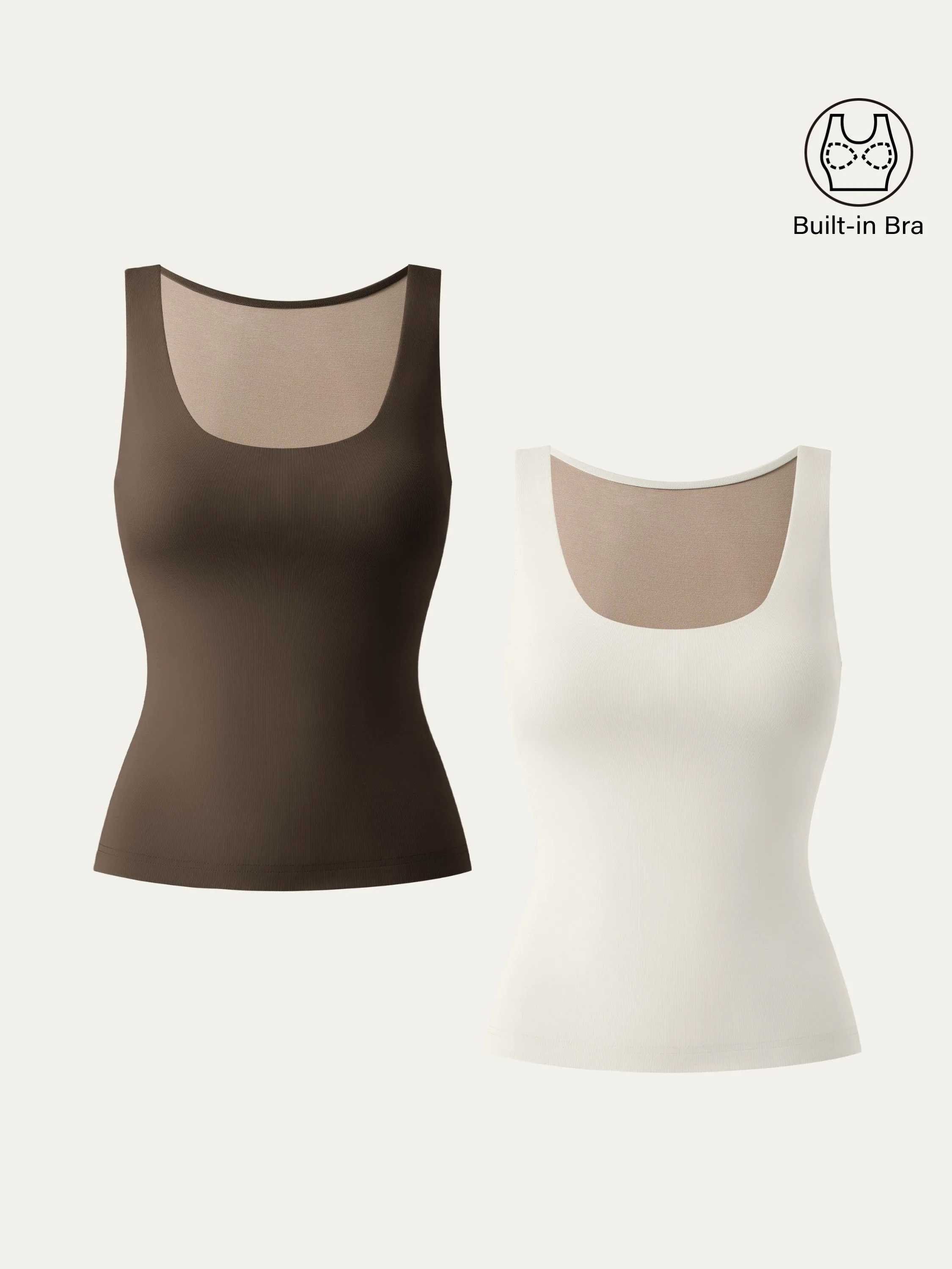 U-neck New Airy Brami Tank U-neck New Airy Brami Tank