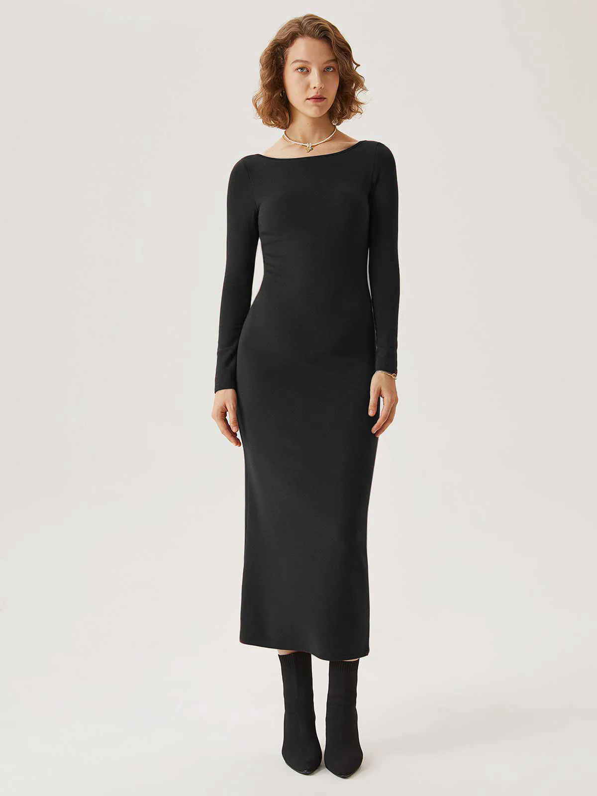 Open Back Brami Midi Dress Open Back Brami Midi Dress
