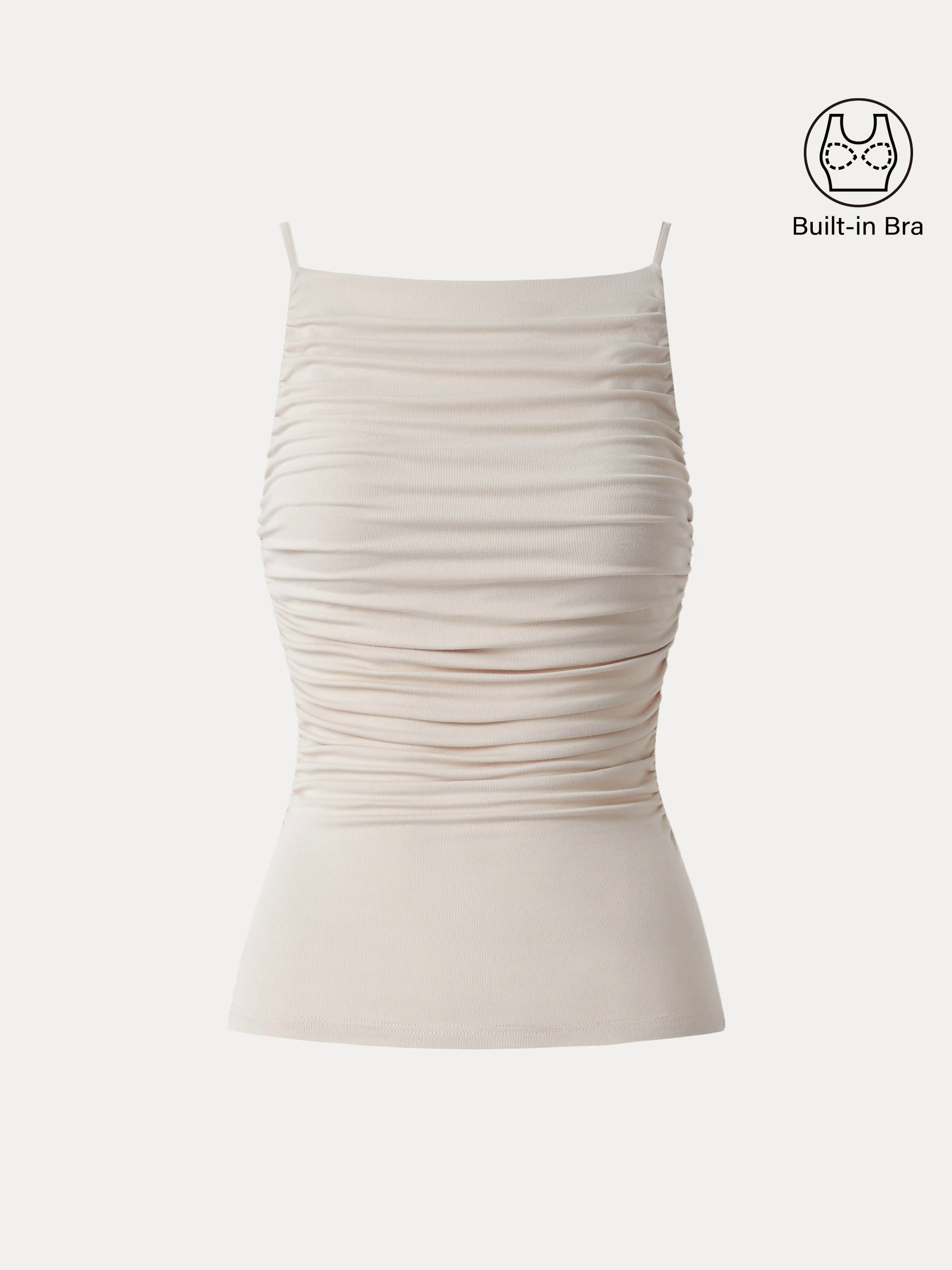 Boatneck Ruched New Airy Brami Tank