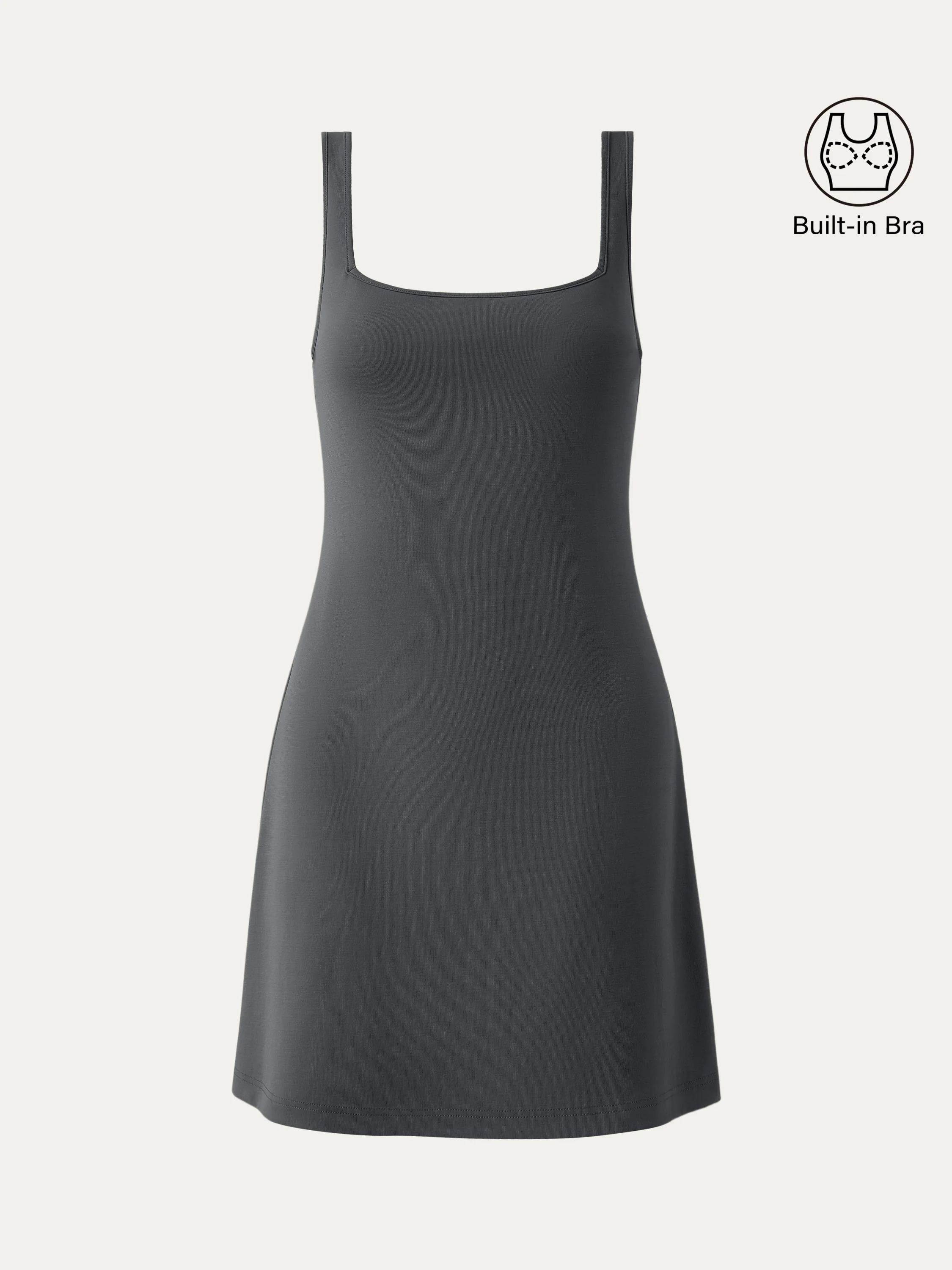 Everyday Square Neck New Airy Brami Dress