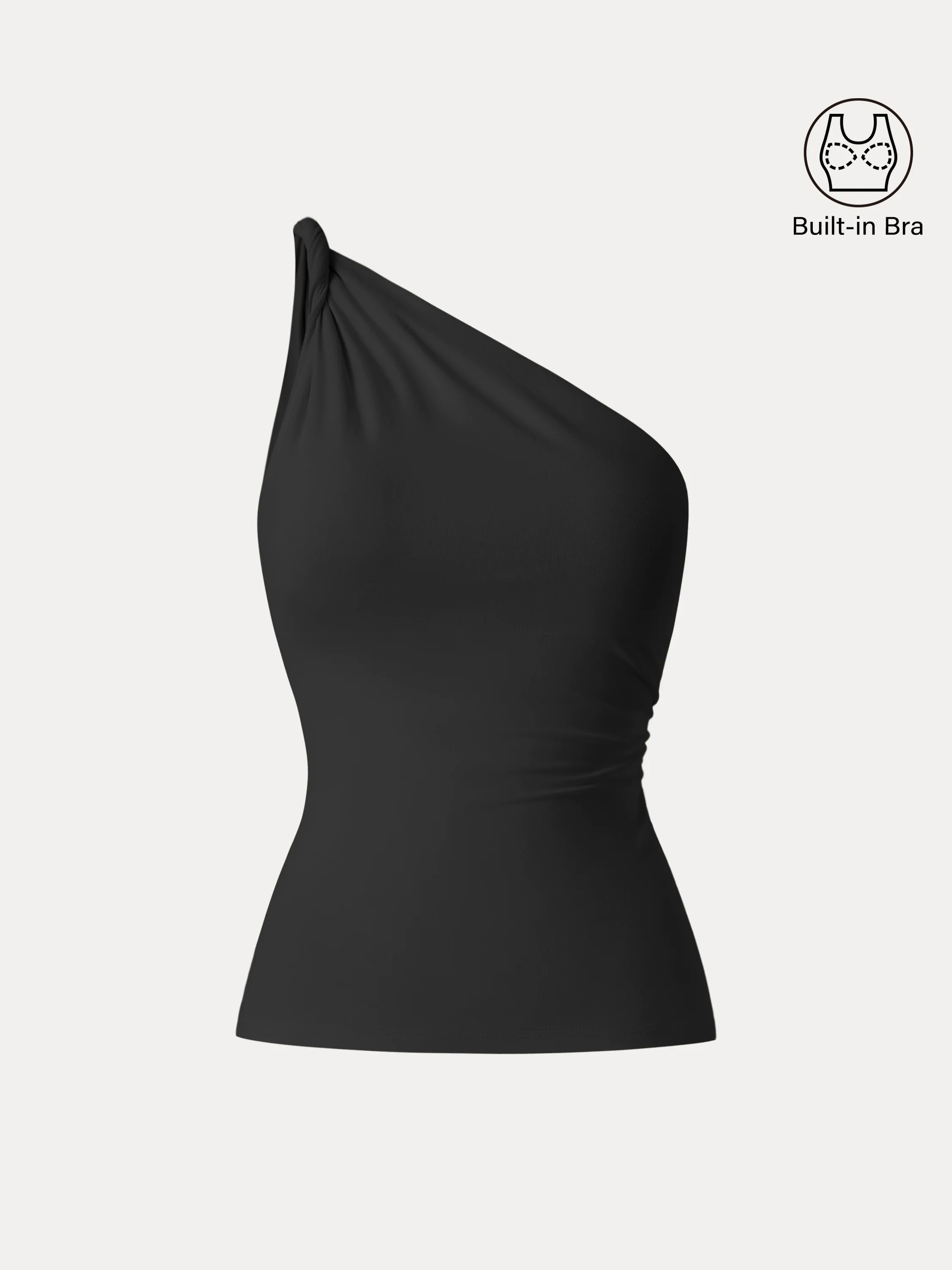One Shoulder Twisted Brami Tank One Shoulder Twisted Brami Tank