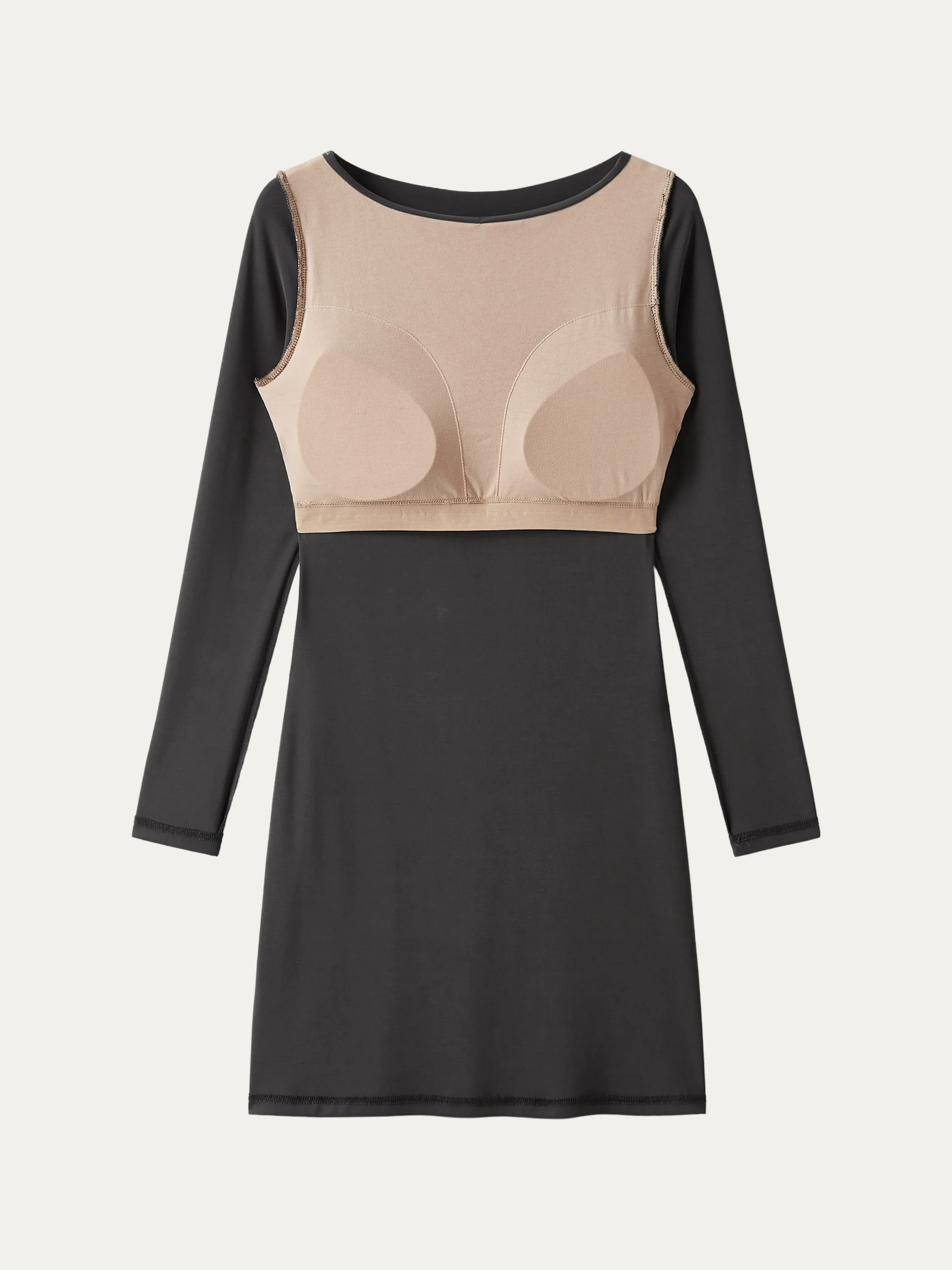 Commute Boatneck New Airy Brami Mini Dress