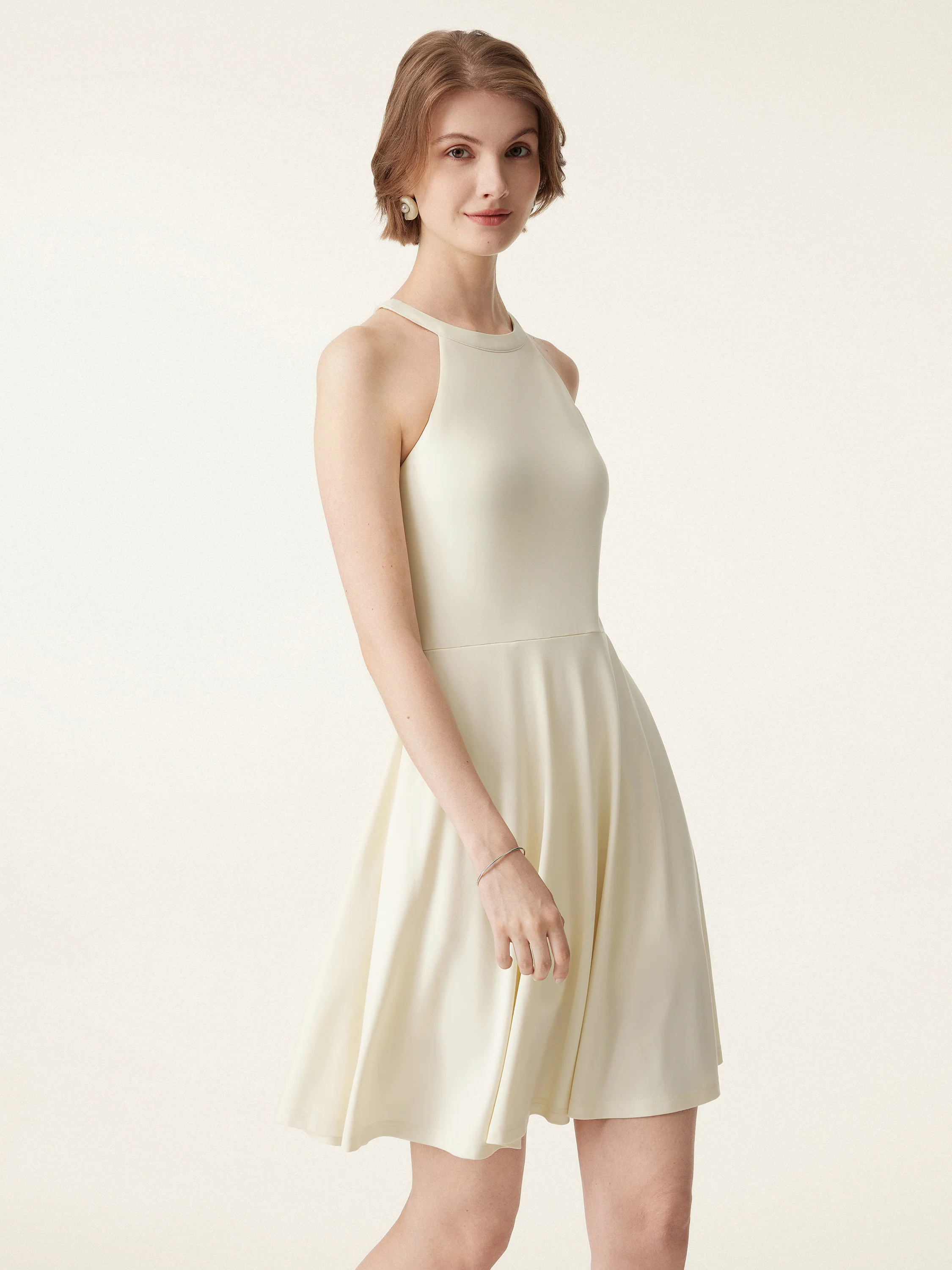 Cooling Crewneck A-line Mini Brami Dress Cooling Crewneck A-line Mini Brami Dress