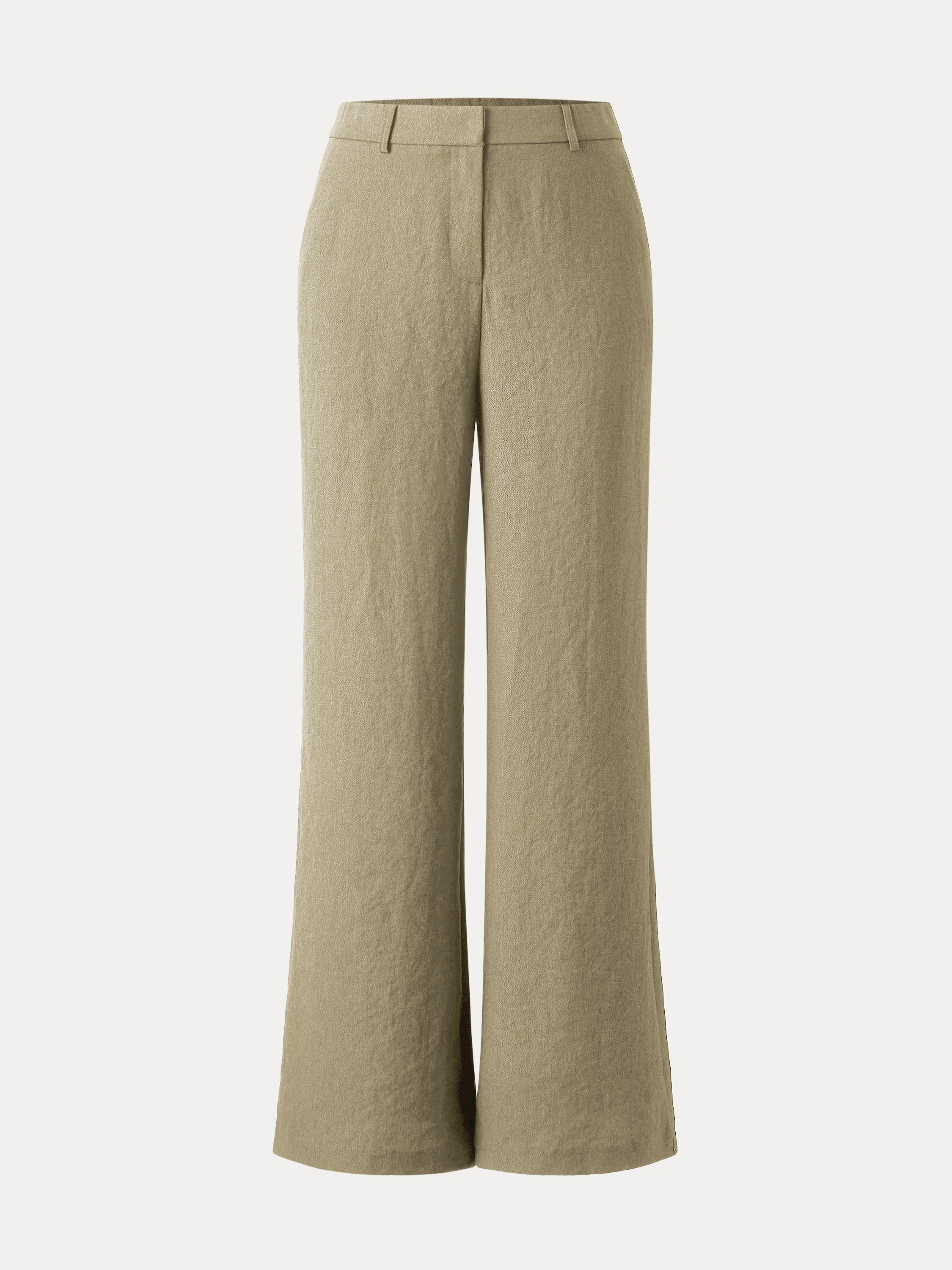 European Linen Mid Rise Flared Pant with Pockets European Linen Mid Rise Flared Pant with Pockets