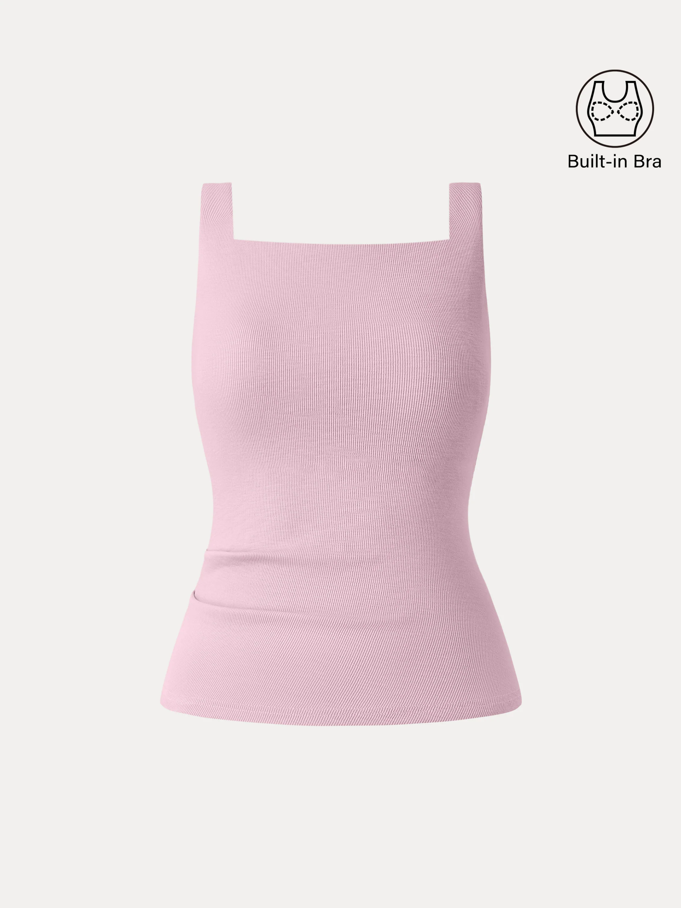 Stretch Cotton Square Neck Tucked New Airy Brami Stretch Cotton Square Neck Tucked New Airy Brami