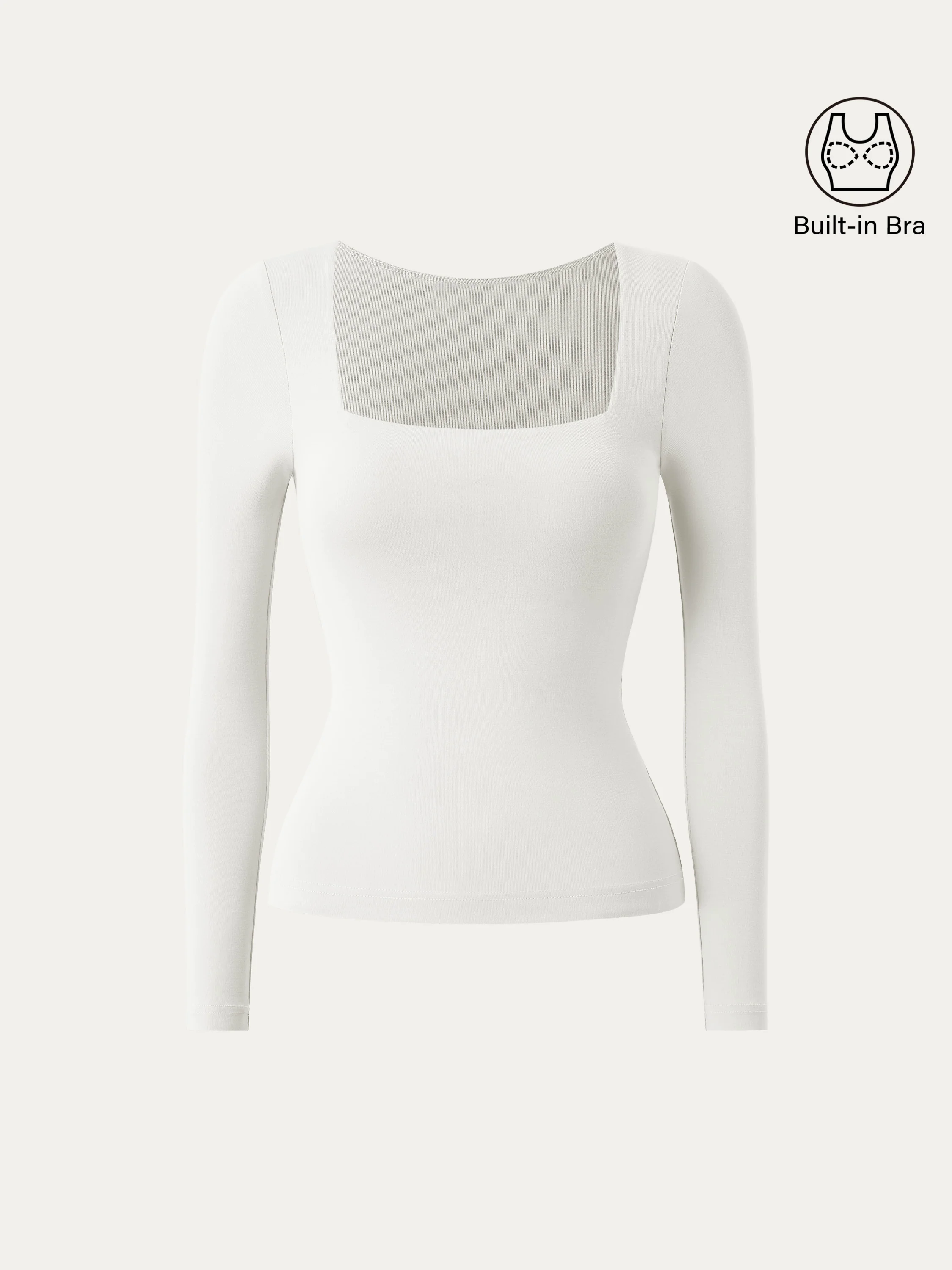 Square Neck Long Sleeve New Airy Brami Square Neck Long Sleeve New Airy Brami