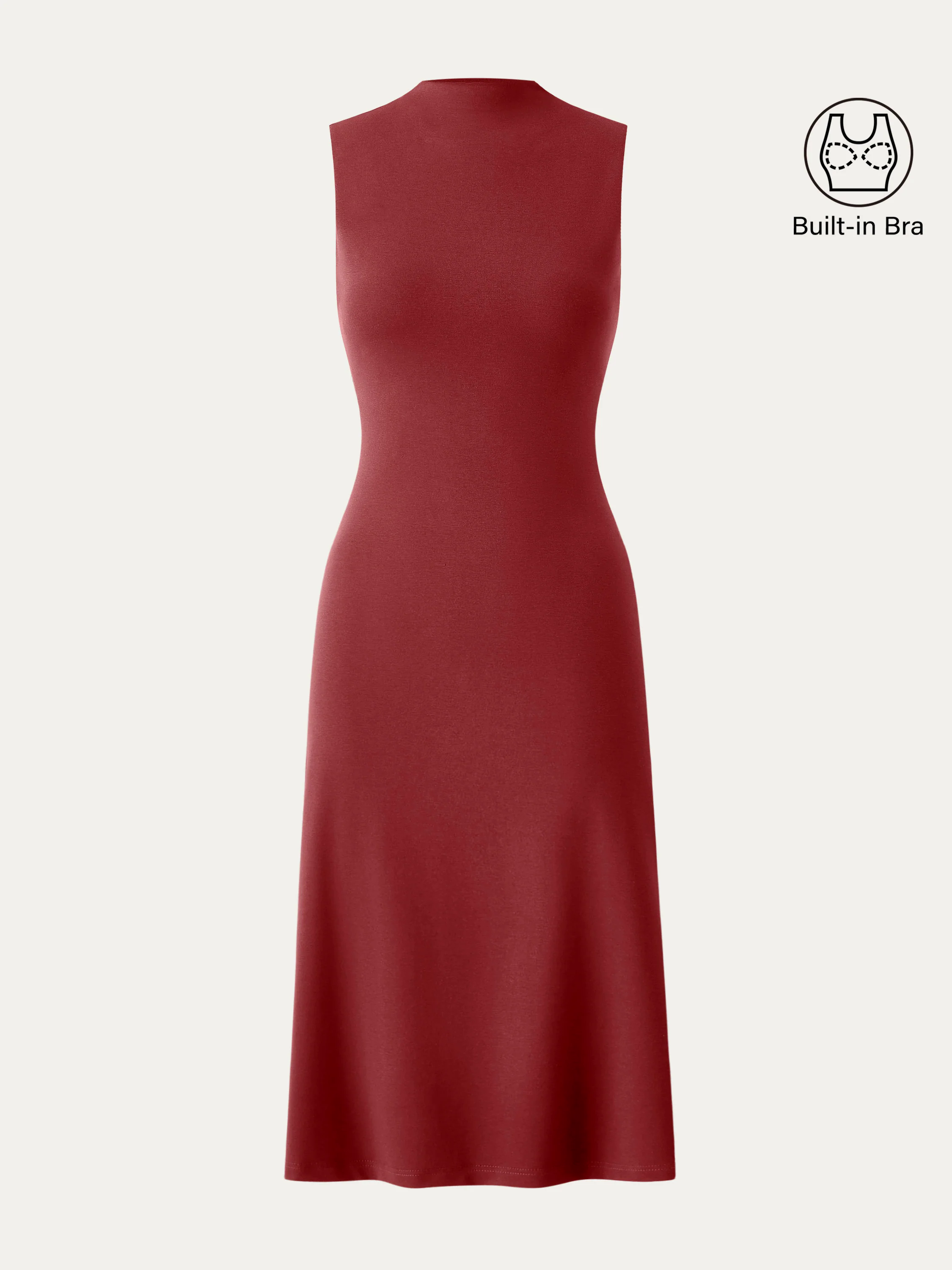 Everyday Mockneck New Airy Brami Midi Dress Everyday Mockneck New Airy Brami Midi Dress